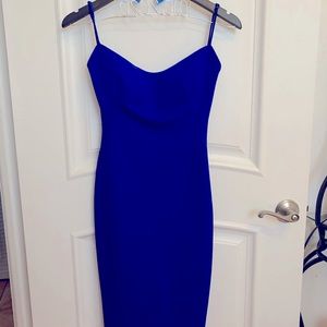 Royal blue low back Katie May XS dress